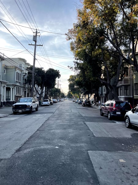A traveler's photo spot in Haight-Ashbury, San Francisco