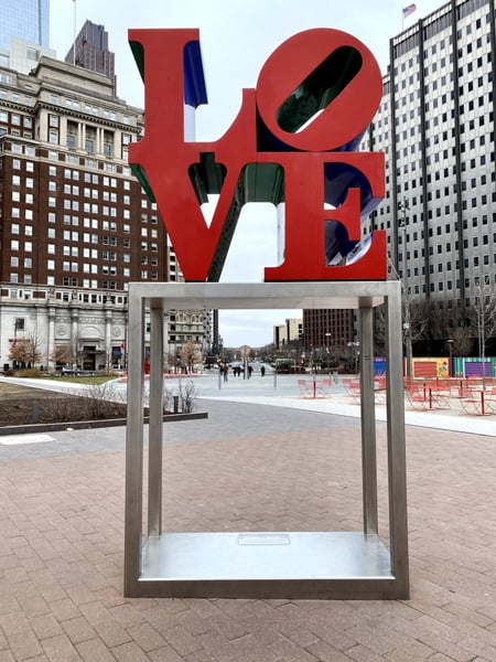 A traveler's photo spot in Center City, Philadelphia