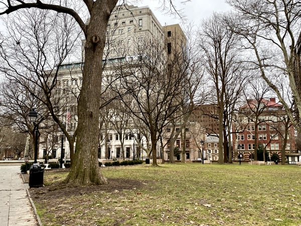 A traveler's photo spot in Center City, Philadelphia