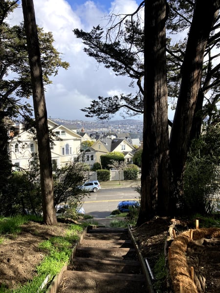 A traveler's photo spot in Haight-Ashbury, San Francisco