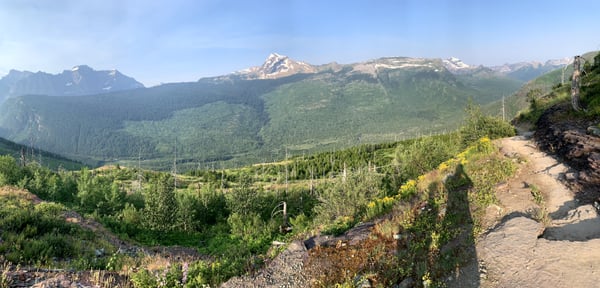 A traveler's photo spot in West Glacier, Glacier National Park