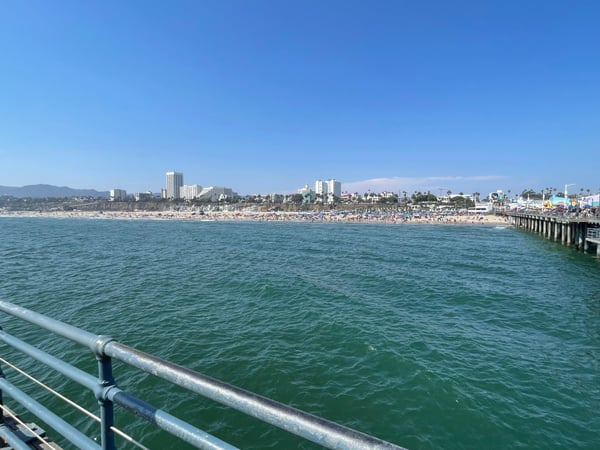 A traveler's photo spot in Downtown Santa Monica, Los Angeles