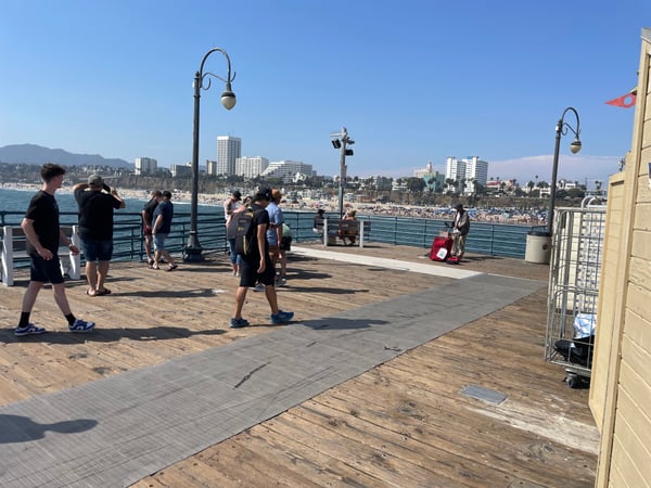 A traveler's photo spot in Downtown Santa Monica, Los Angeles