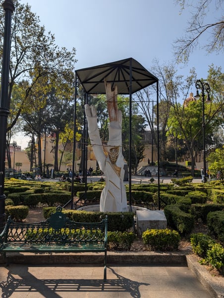 A traveler's photo spot in San Sebastián Xoco, Mexico City