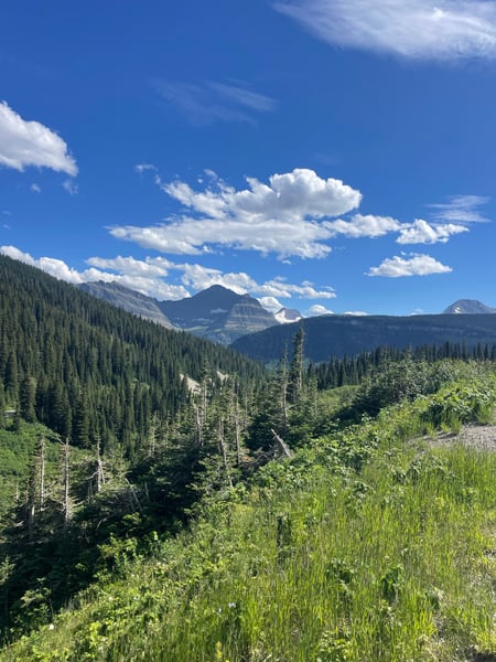 A traveler's photo spot in Glacier National Park