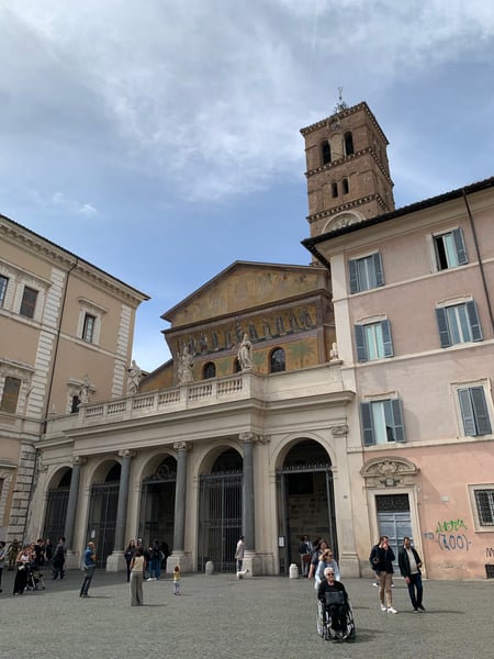 Piazza di Santa Maria in Trastevere — a traveler's photo spot in Rome