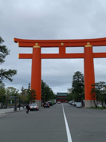 A traveler's photo spot in Kyoto