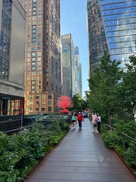A traveler's photo spot in Manhattan, New York City